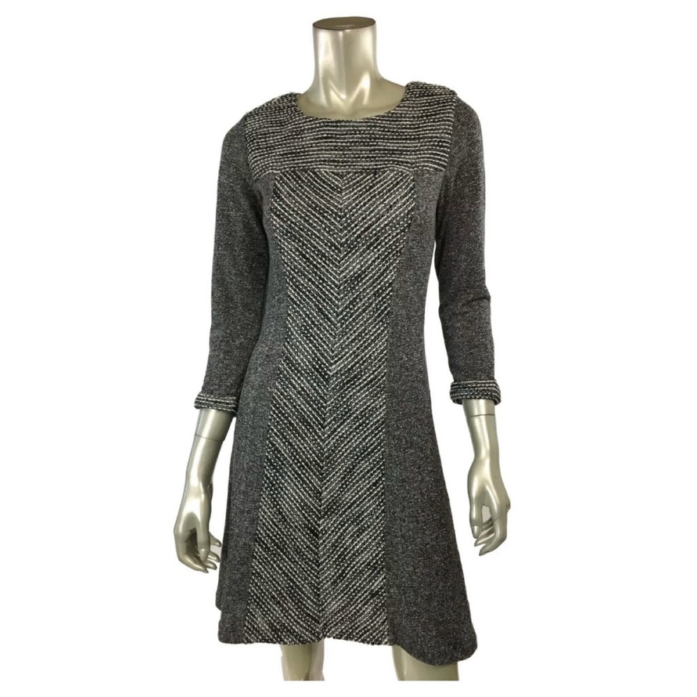 Sunday in Brooklyn Long-Sleeve Tweed Dress